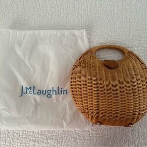 J. McLaughlin Victoria Wicker Tote